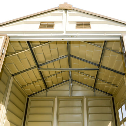 Duramax 4ft x 8ft Sidemate Vinyl Resin Outdoor Storage Shed
